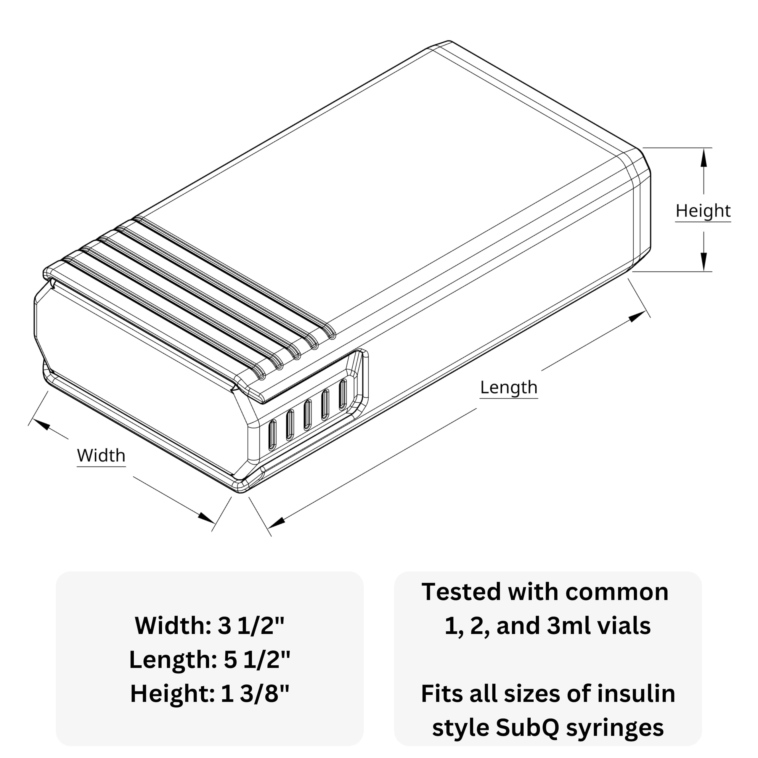 Generic case made from eco-friendly corn-based polymer, lightweight and durable.