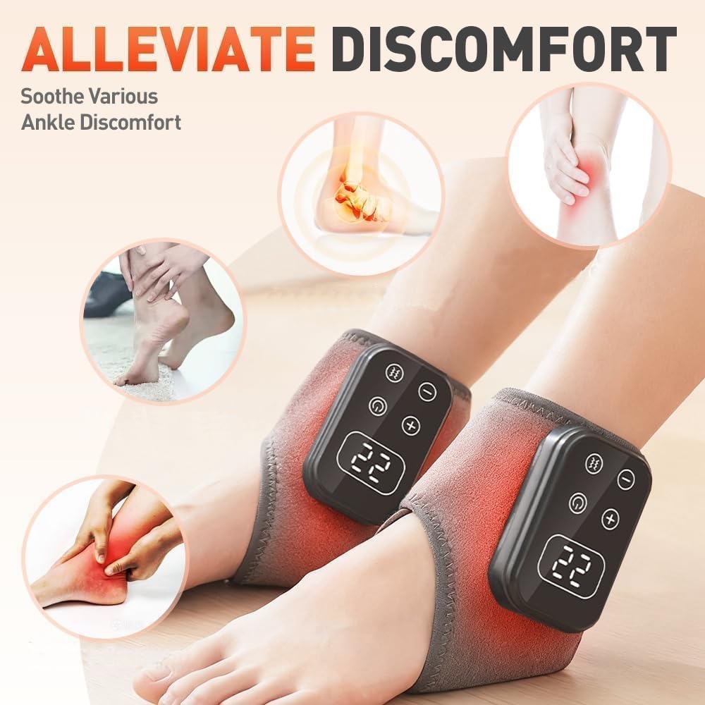 Generic Foot Triple Method Massager heat settings display shows five warmth levels