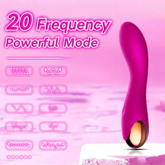 Generic Handheld Cordless Massager showing 20 modes selection for customized relief.