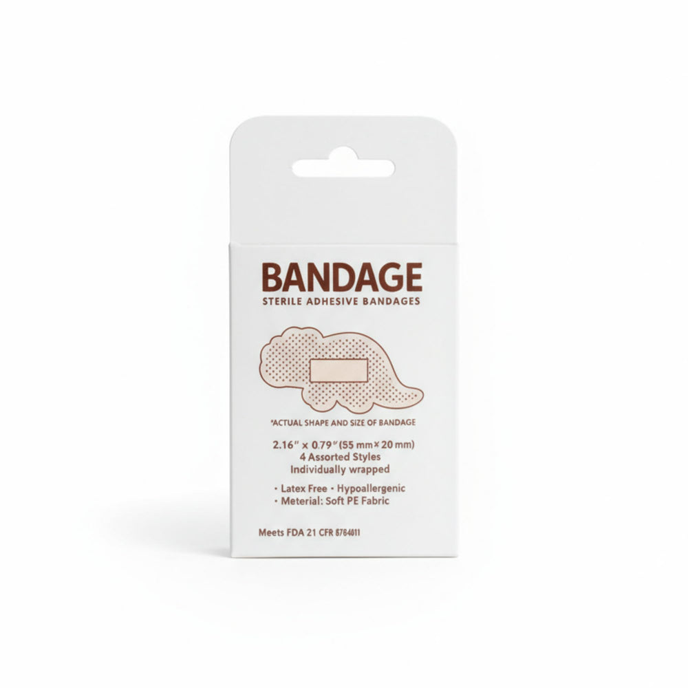 Generic Hypoallergenic Latex-free Bandages suit sensitive skin on active kids.
