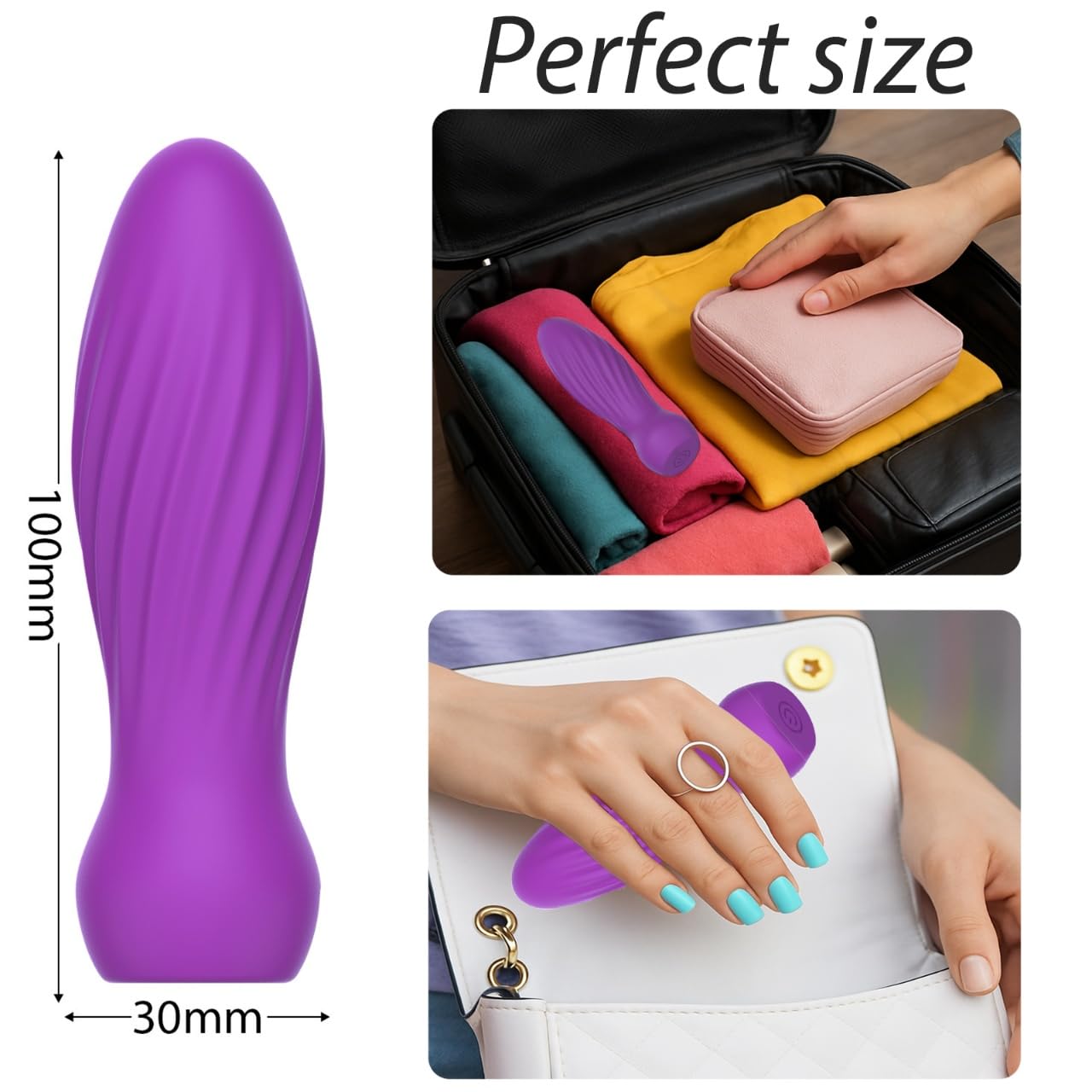 Generic Massager is water-resistant and easy to clean for daily use.