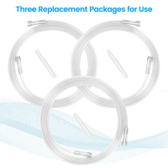 Generic Oxygen Tube Extension Connectors Pack 3 — secure connections with multiple devices.