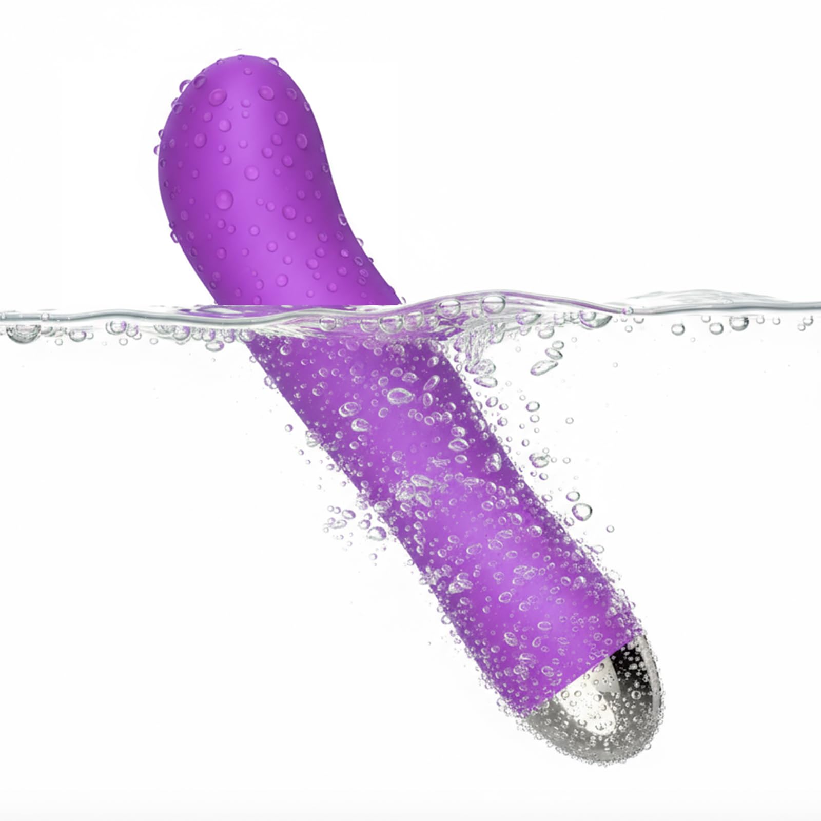 Generic massager's soft silicone surface enhances comfort during use.