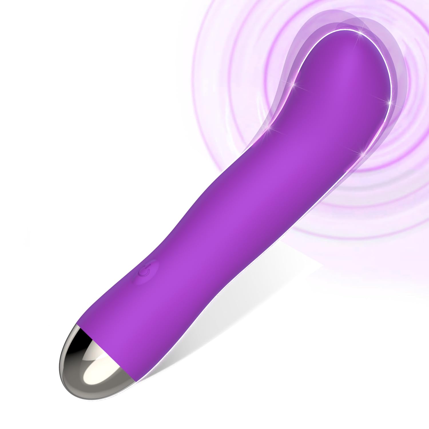 Generic purple massager with travel-friendly battery fits in bags.