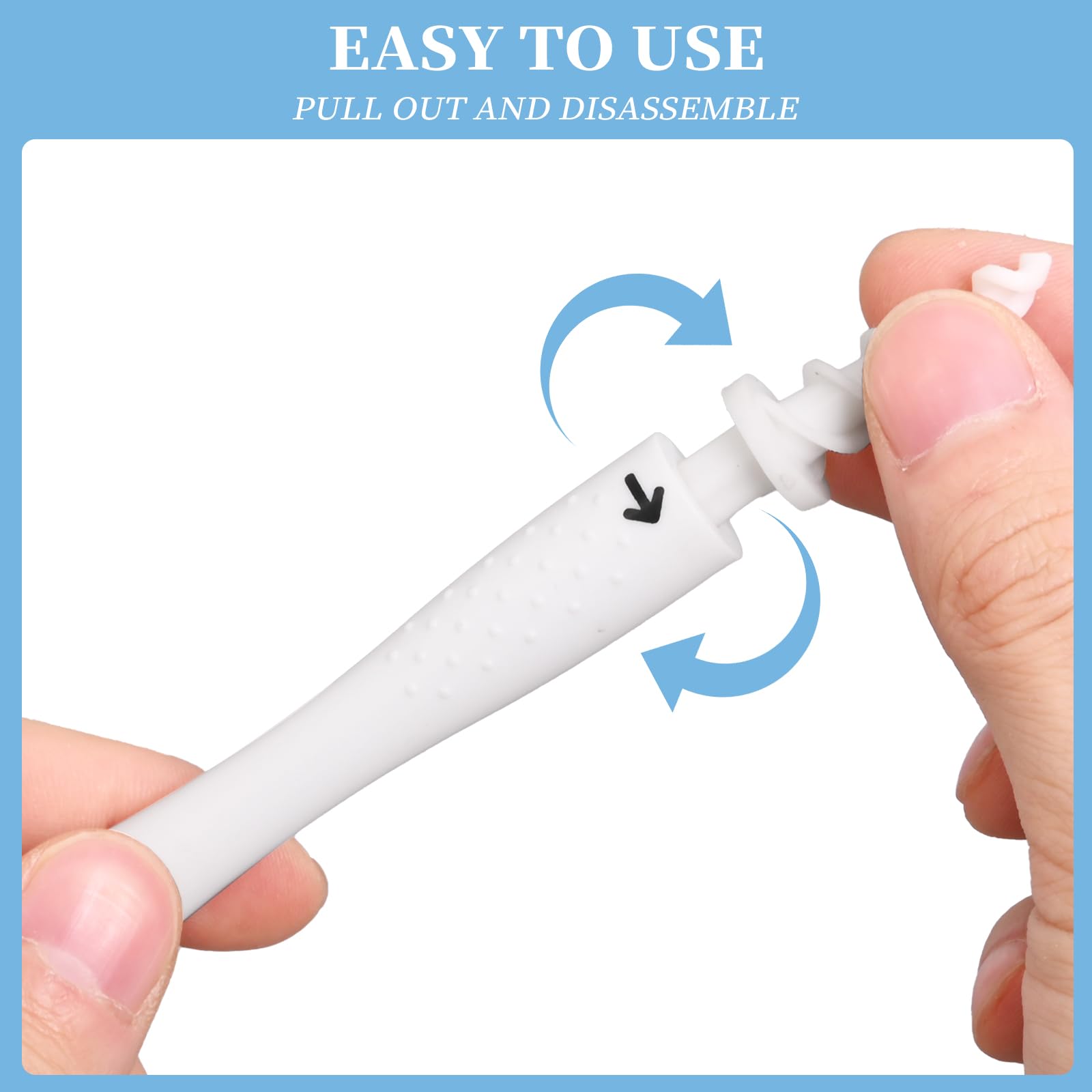 Generic QGrips soft flexible tips navigate the ear canal safely