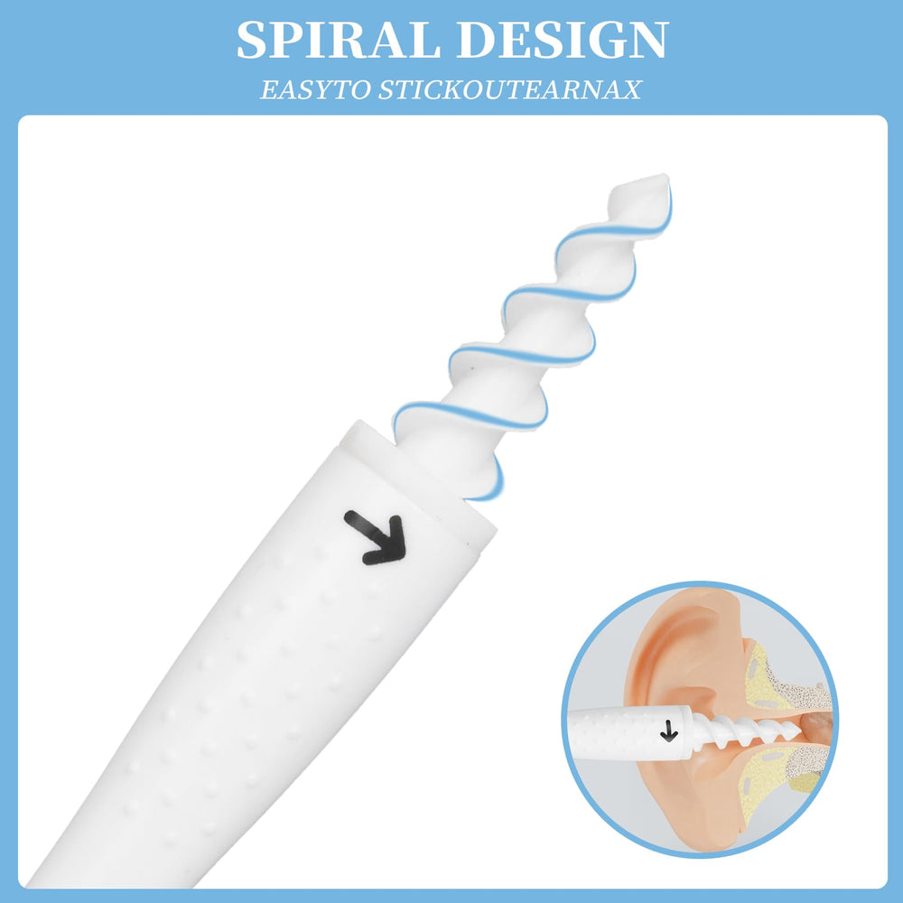 Close-up of QGrips spiral tip showing soft contact for comfort