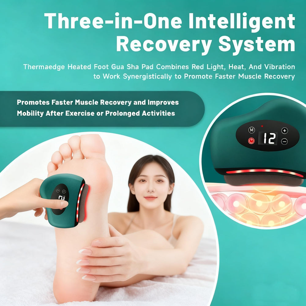 Generic ThermaEdge foot scraper provides 12 heat levels for arch and heel warmth.