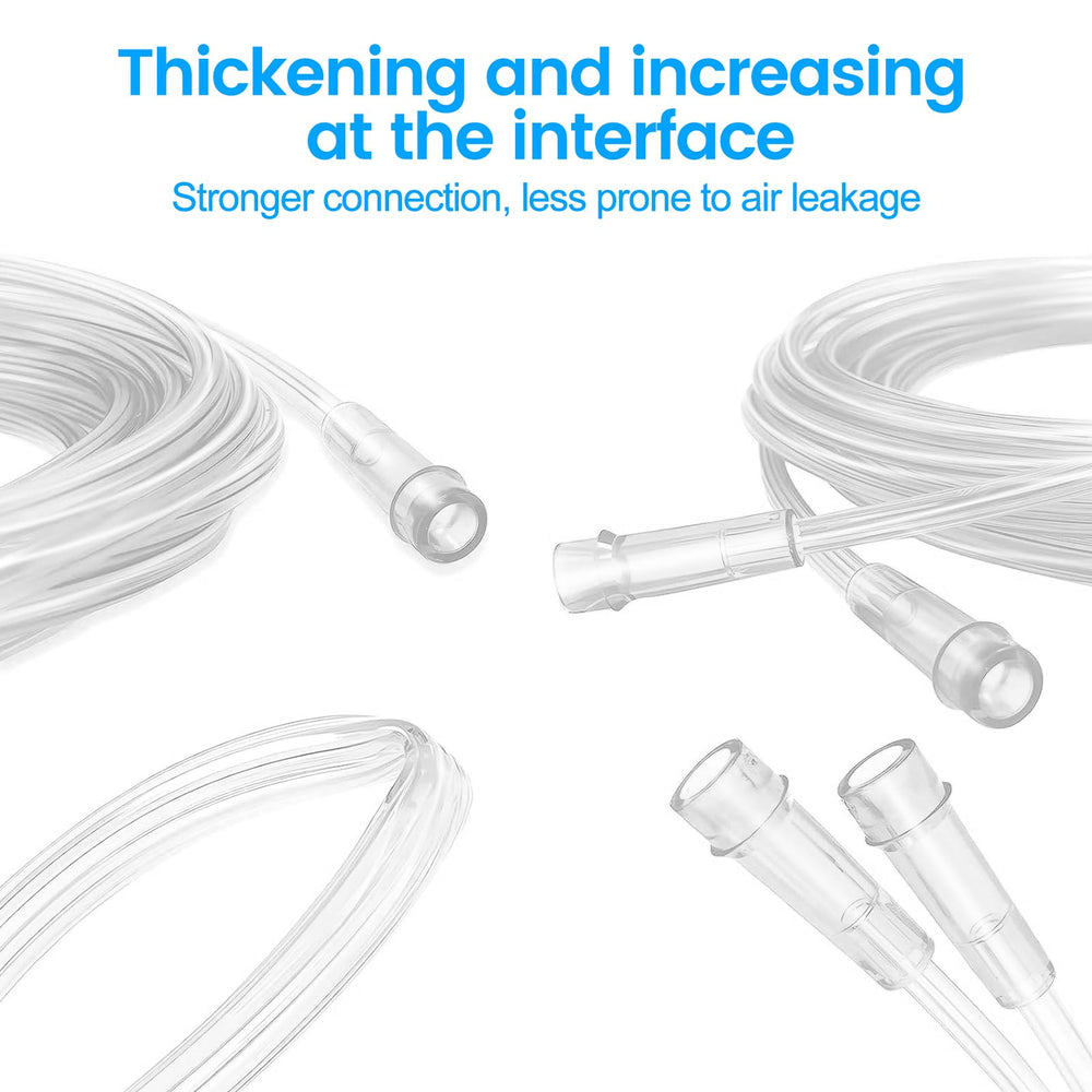 Generic Transparent Oxygen Tube Extension — clear tubing helps monitor flow at a glance.