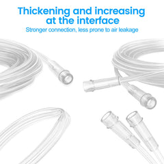 Generic Transparent Oxygen Tube Extension — clear tubing helps monitor flow at a glance.