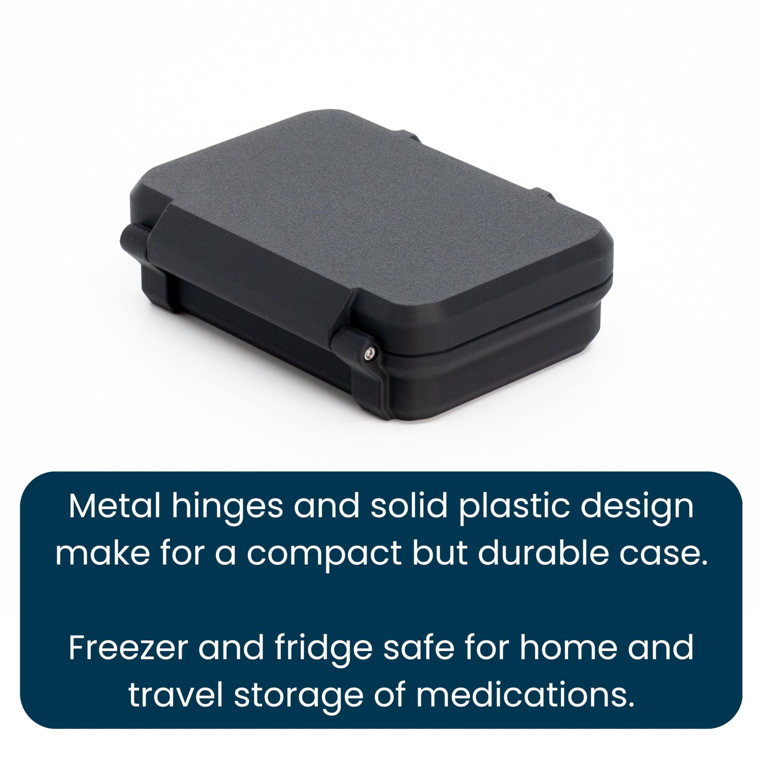 Generic travel injection kit designed for on-the-go injections with compartments