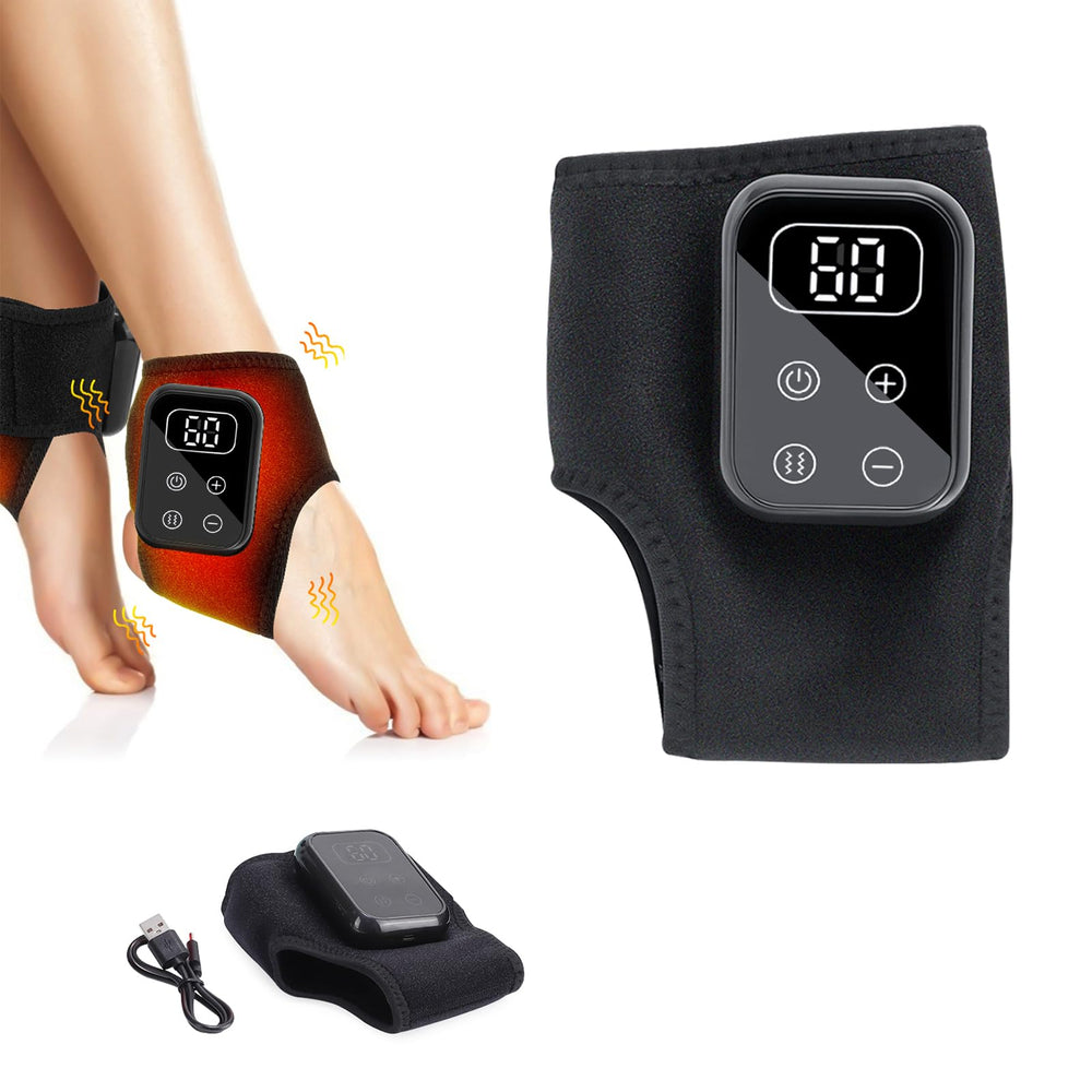 Generic triple method foot massager front view with soothing heat