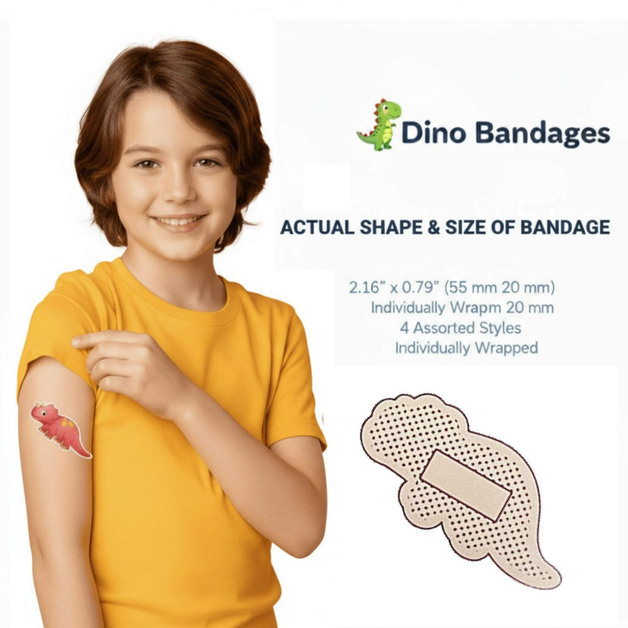 Generic Waterproof Kids Bandages stay in place during playtime and swimming.