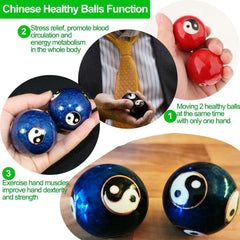 Yin-yang symbol on the ball highlighting balance during use