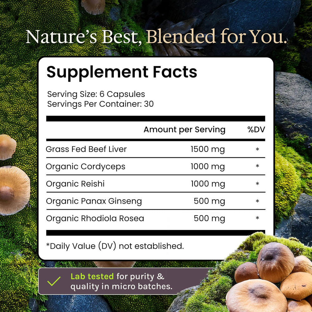 Genesis Nutrition beef liver scoop highlights convenient daily usage