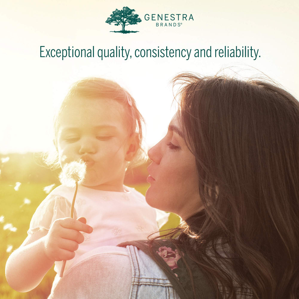 Genestra Cal Mag Vanilla Liquid can be mixed with beverages for convenient use.