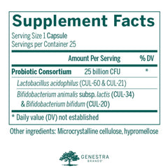 Genestra HMF Intensive capsules close-up for easy daily probiotic use.