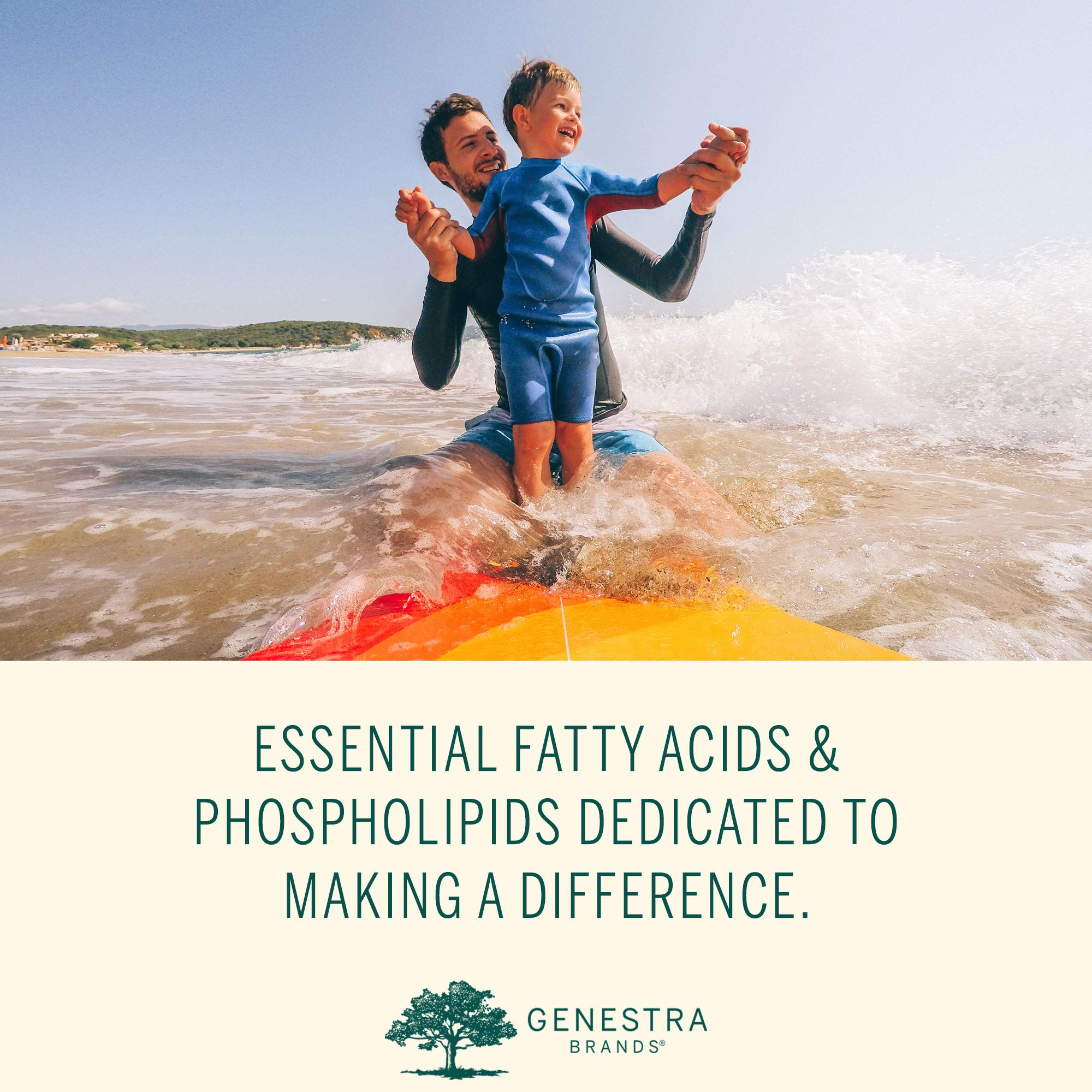 Genestra Super EFA softgel capsules in a row for consistent daily use.