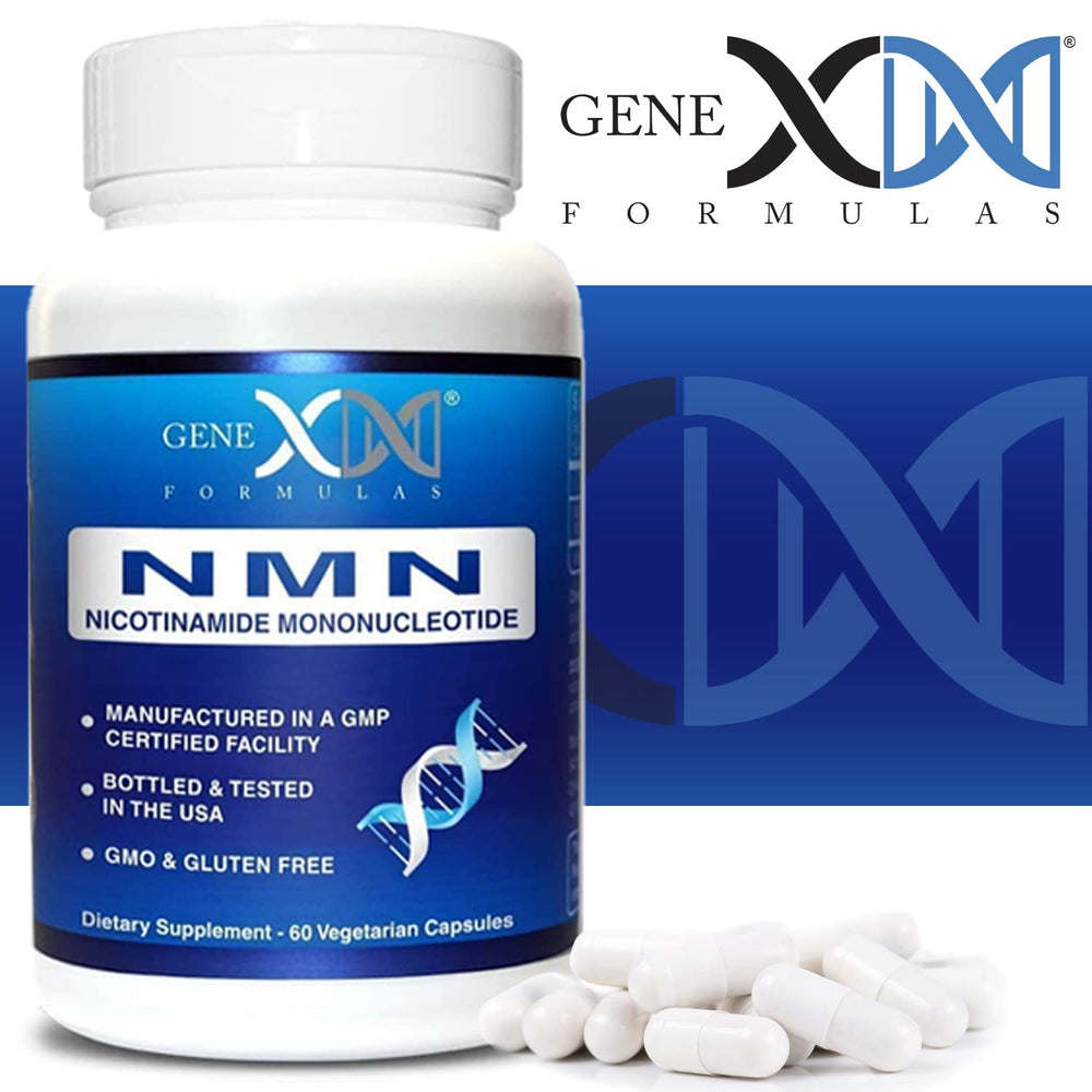 Genex Formulas NMN ready to be taken with a glass of water