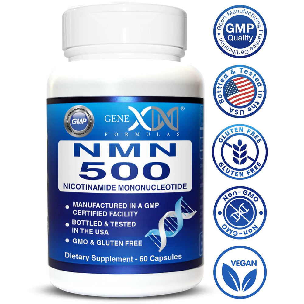 Genex Formulas NMN GMP NSF facility badge