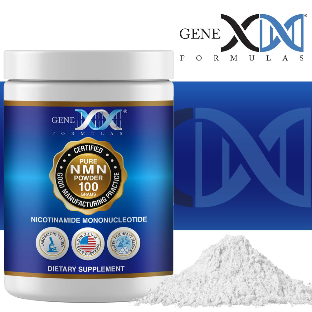 GMP and NSF facility badge validating Genex Formulas quality testing