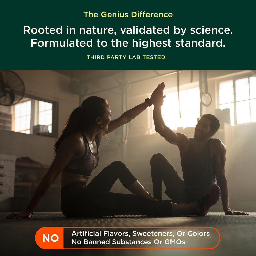 Serving size of four vegetarian capsules shown