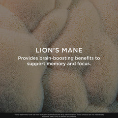 The Genius Brand Lion's Mane Soft Chews serving beside a laptop for study sessions.