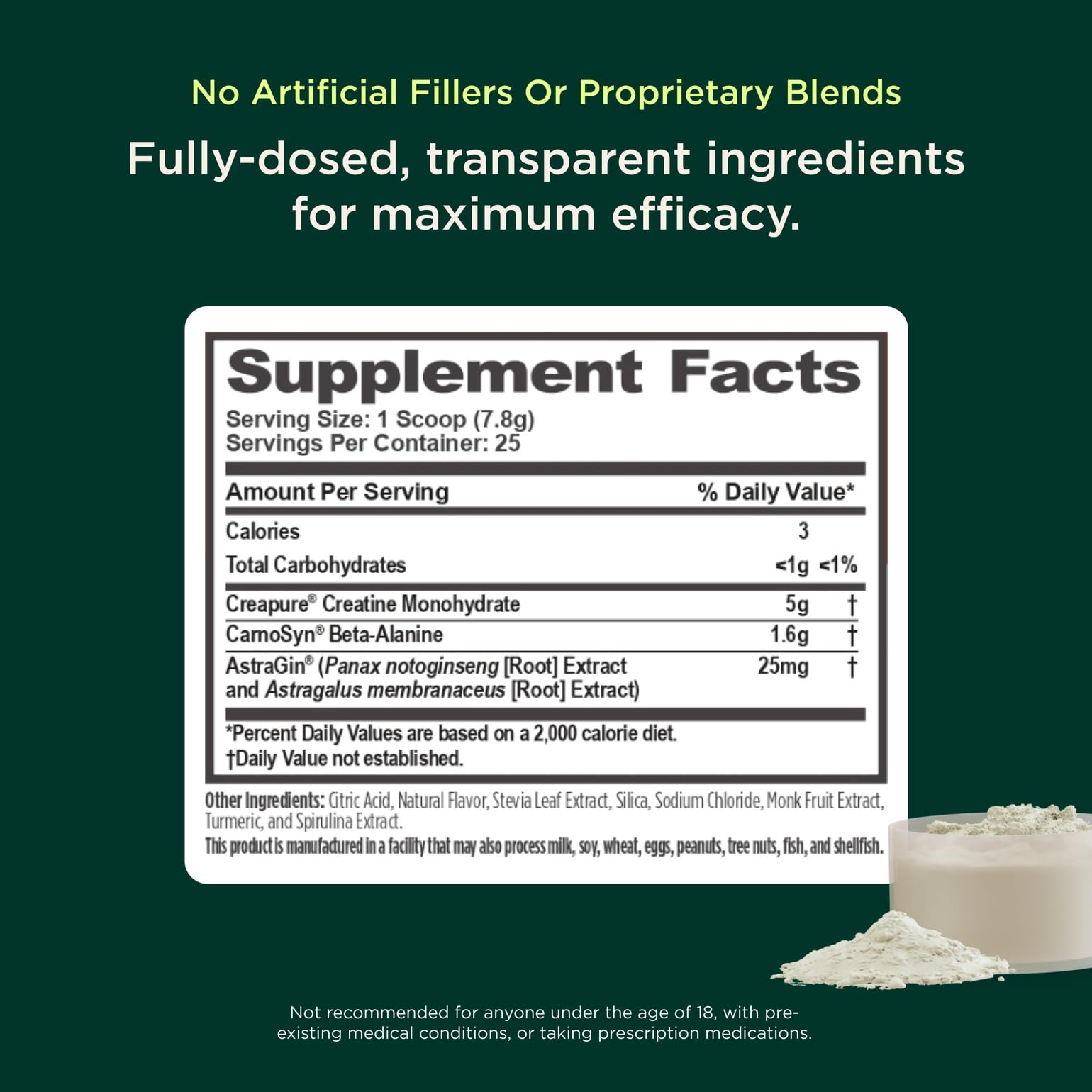 Genius Creatine mixing in water for quick hydration and performance support.
