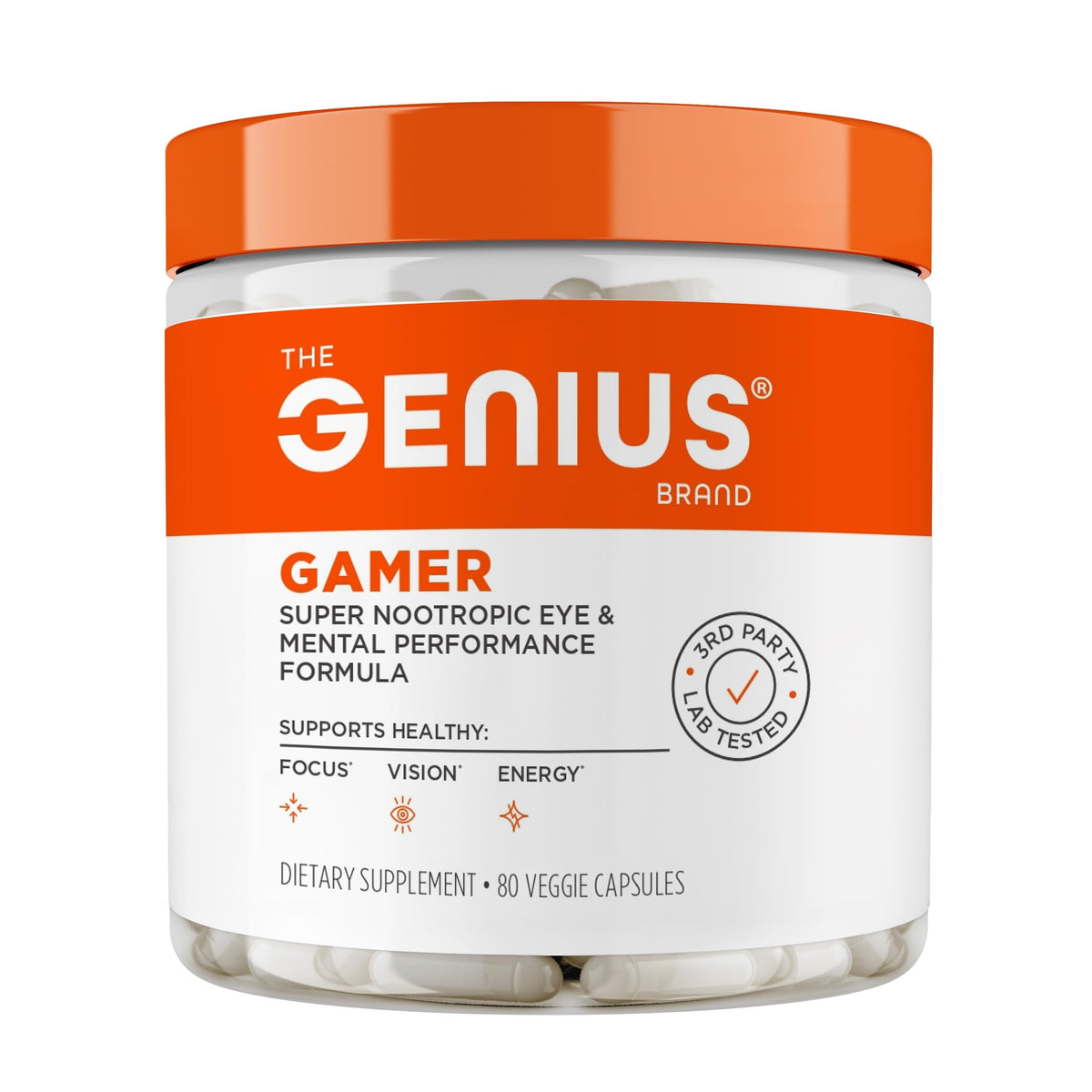 Genius Gamer bottle pour shows easy dosing for focused gaming sessions