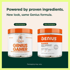 Genius Gamer capsules closeup highlights compact capsules for steady focus