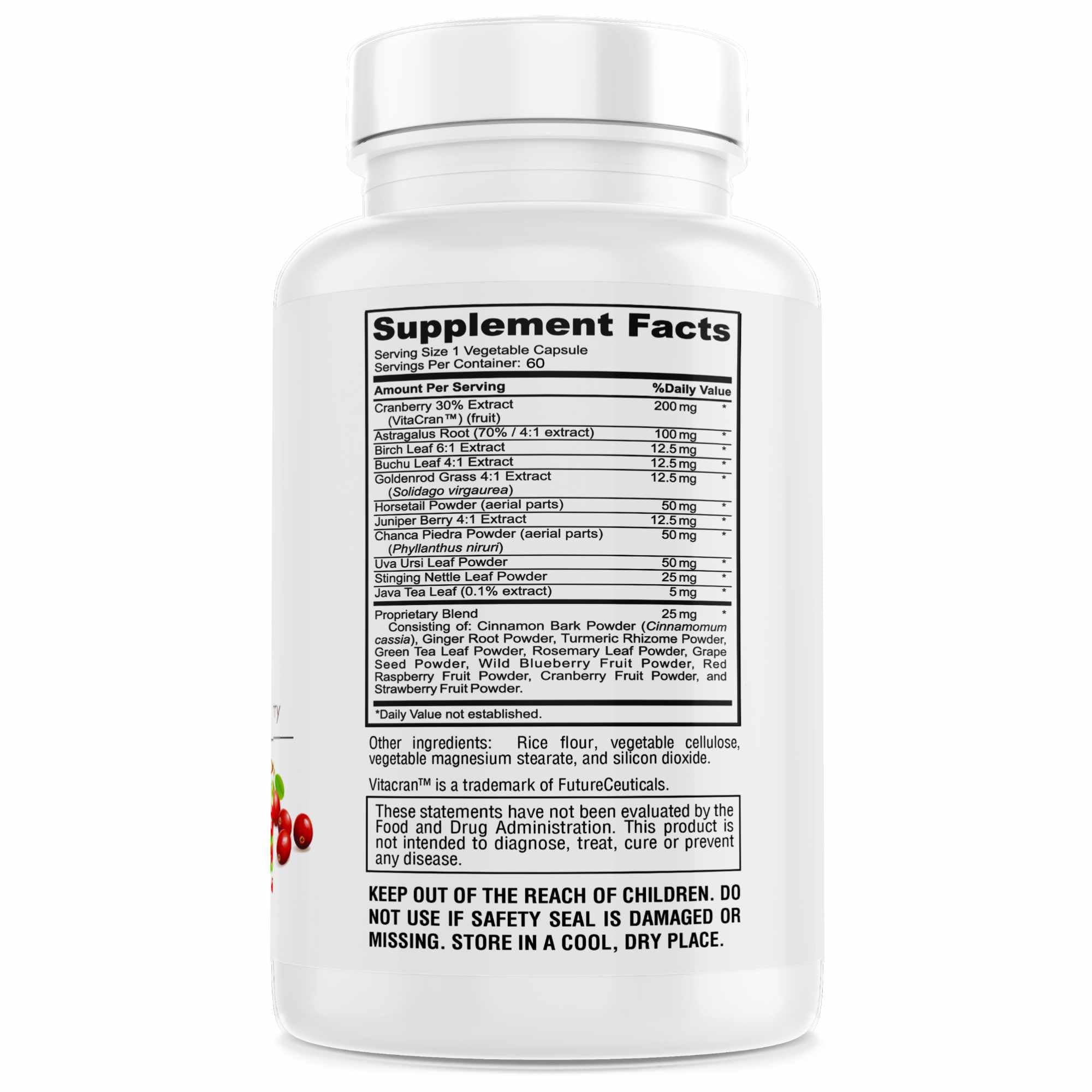 GENIUS HERBALS Kidney Cleanse capsules closeup for convenient urinary health support.