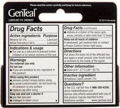 Genteal Tears Night-Time Ointment tube close-up illustrating nighttime protection for dry eyes.