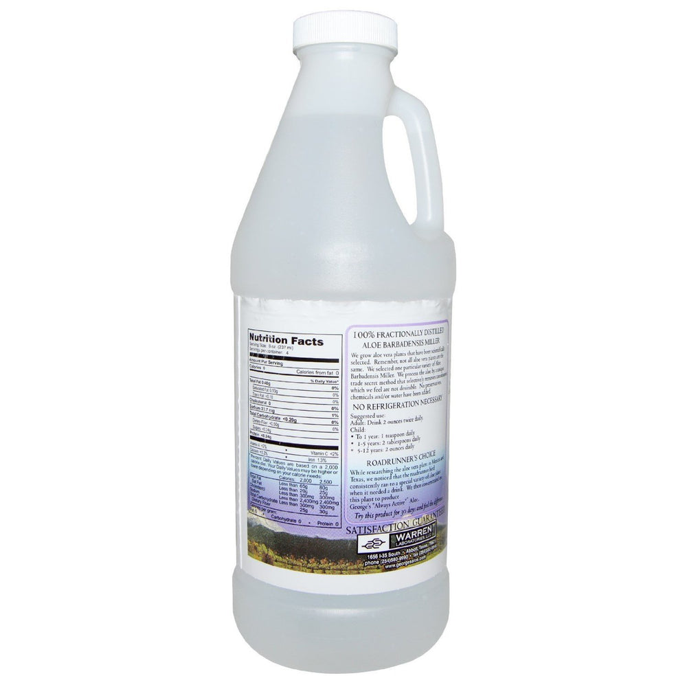 George's Aloe Vera liquid pour demonstrating versatile post-cleanse use