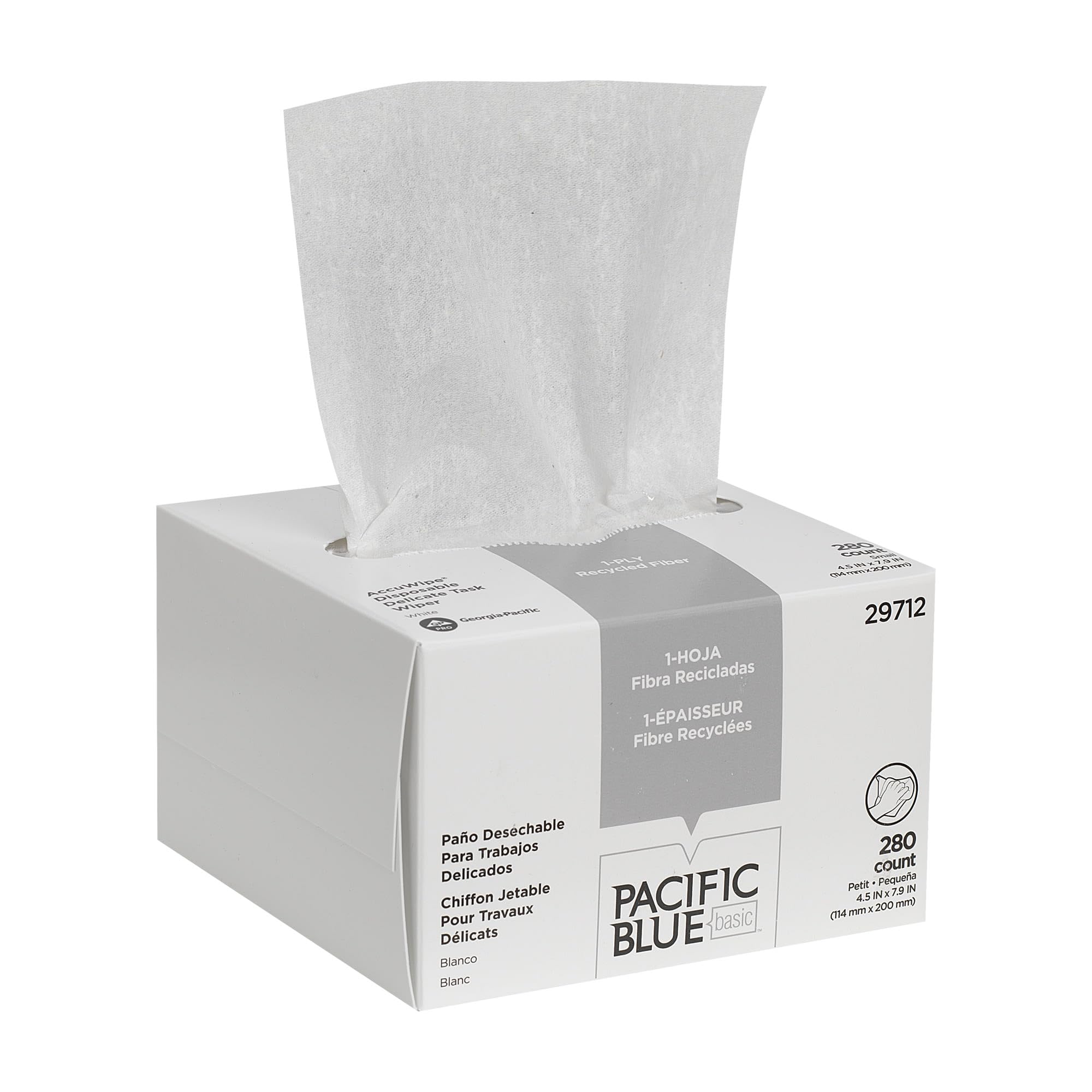Georgia-Pacific AccuWipe soft texture close-up highlights gentle, lint-free performance.