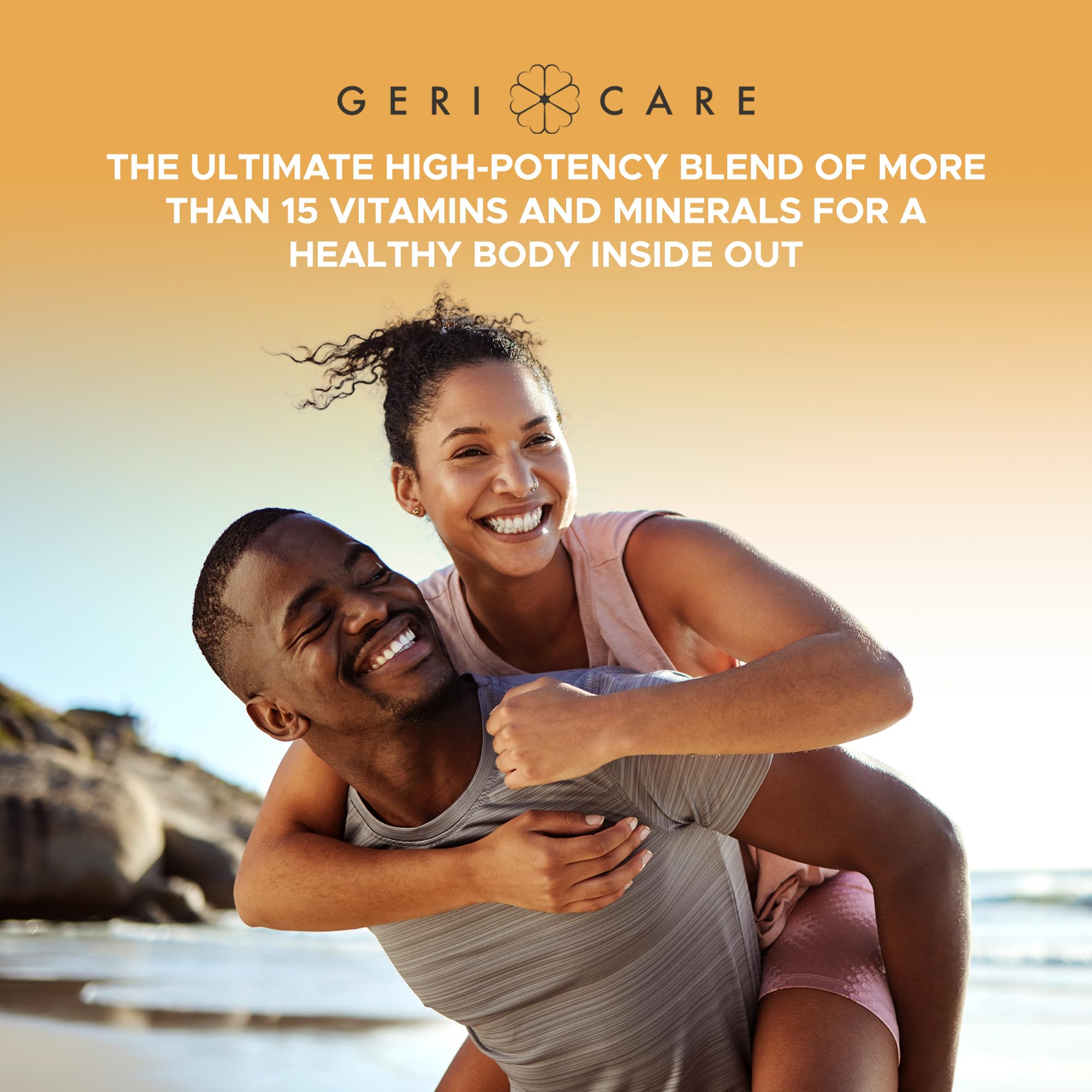 GeriCare One-Daily skin health-detail highlighting collagen support