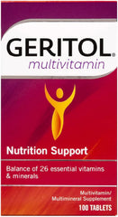Geritol Multivitamin 100-tab bottle front view for daily energy support