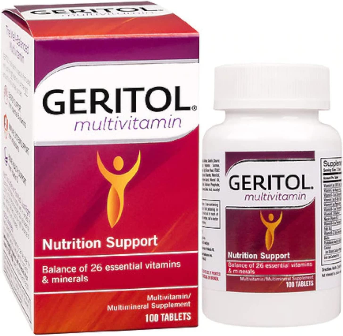 Geritol bottle emphasizes immune support as part of daily regimen