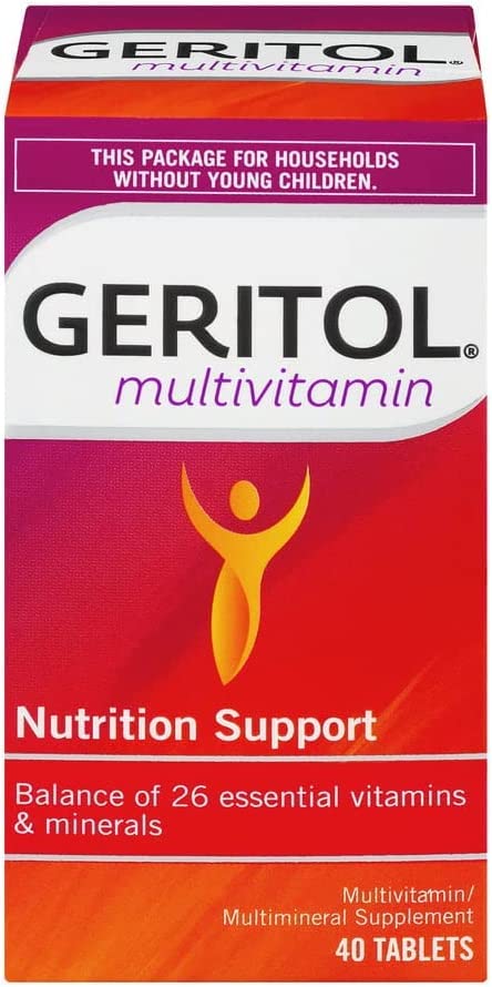 Storage scene with Geritol pack ready for daily intake