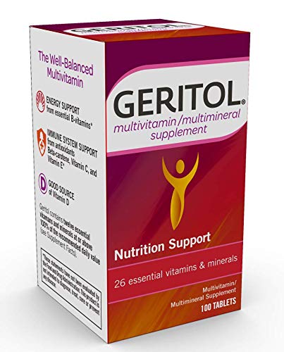 Geritol pack-of-2 bottles arrangement emphasizes value and reliable daily support