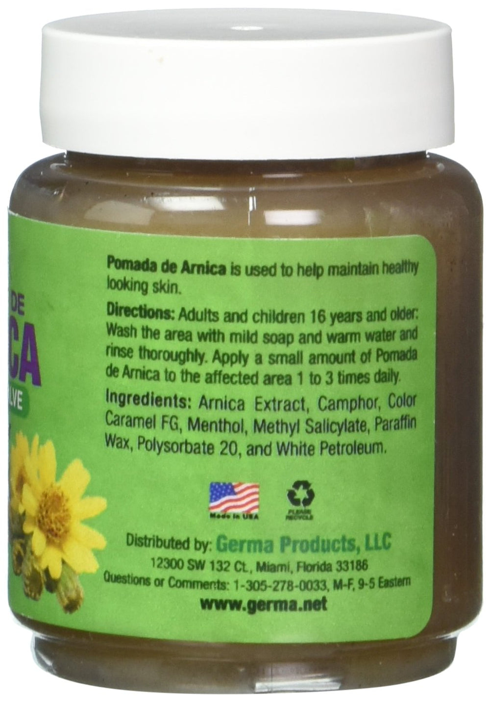 Germa Arnica Ointment Black label close-up for easy purchase and reference