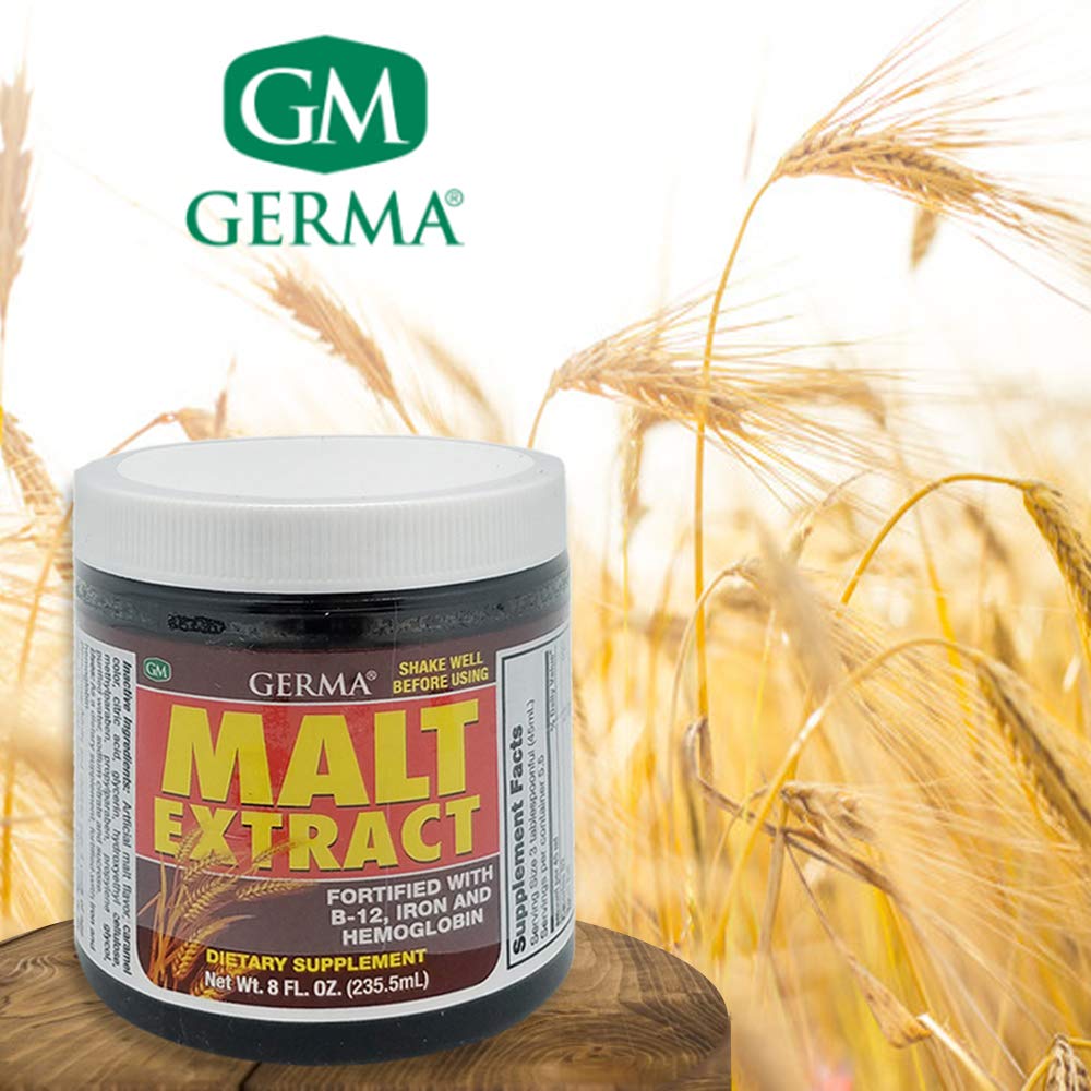 Germa Malt Extract sealed jar showing premium packaging and label