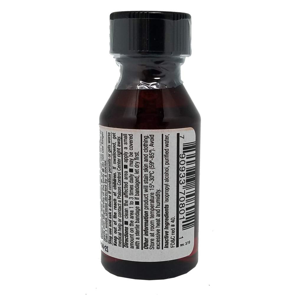 Close-up of Germa bottle label highlighting mercury-free antiseptic details for home care