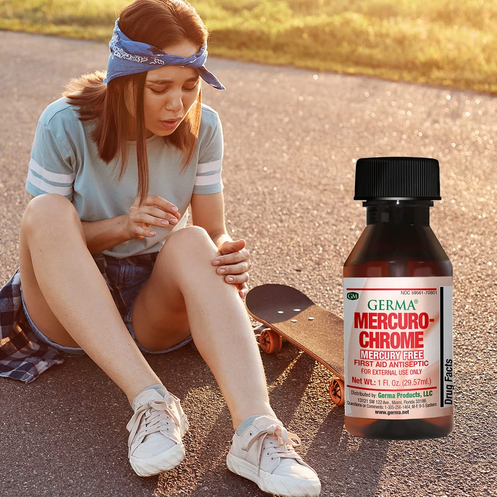 Germa compact 1 oz bottle in a travel kit for everyday minor injuries