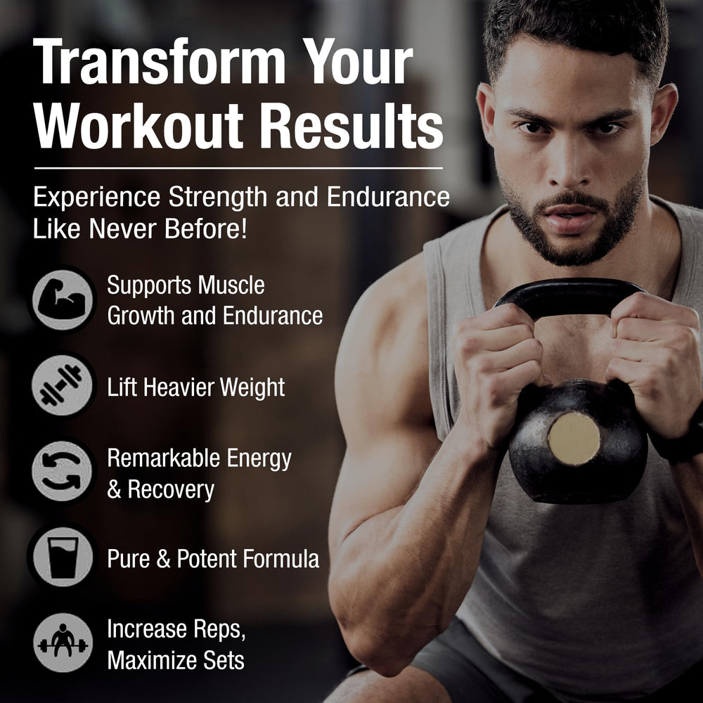 German Creatine during workout in use scenario highlighting strength and recovery potential.