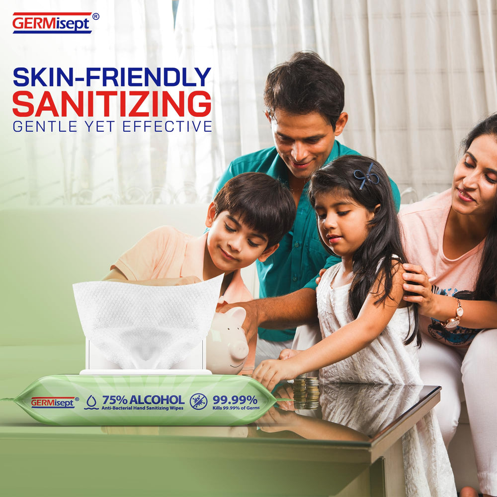 Germisept, toallitas para familias, higiene diaria sin complicaciones.