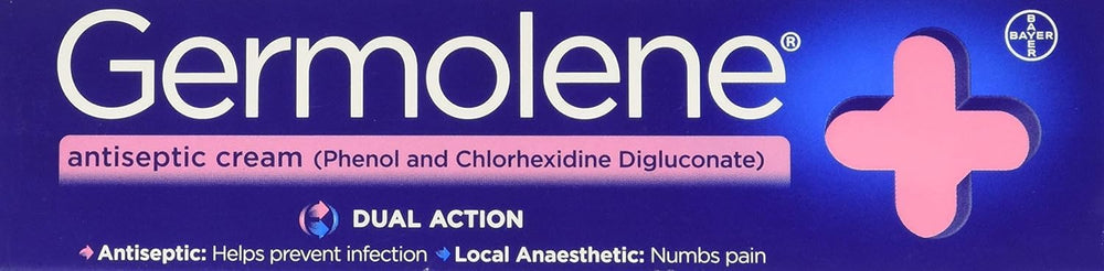 GERMOLENE antiseptic cream front view, soothing care for minor skin injuries