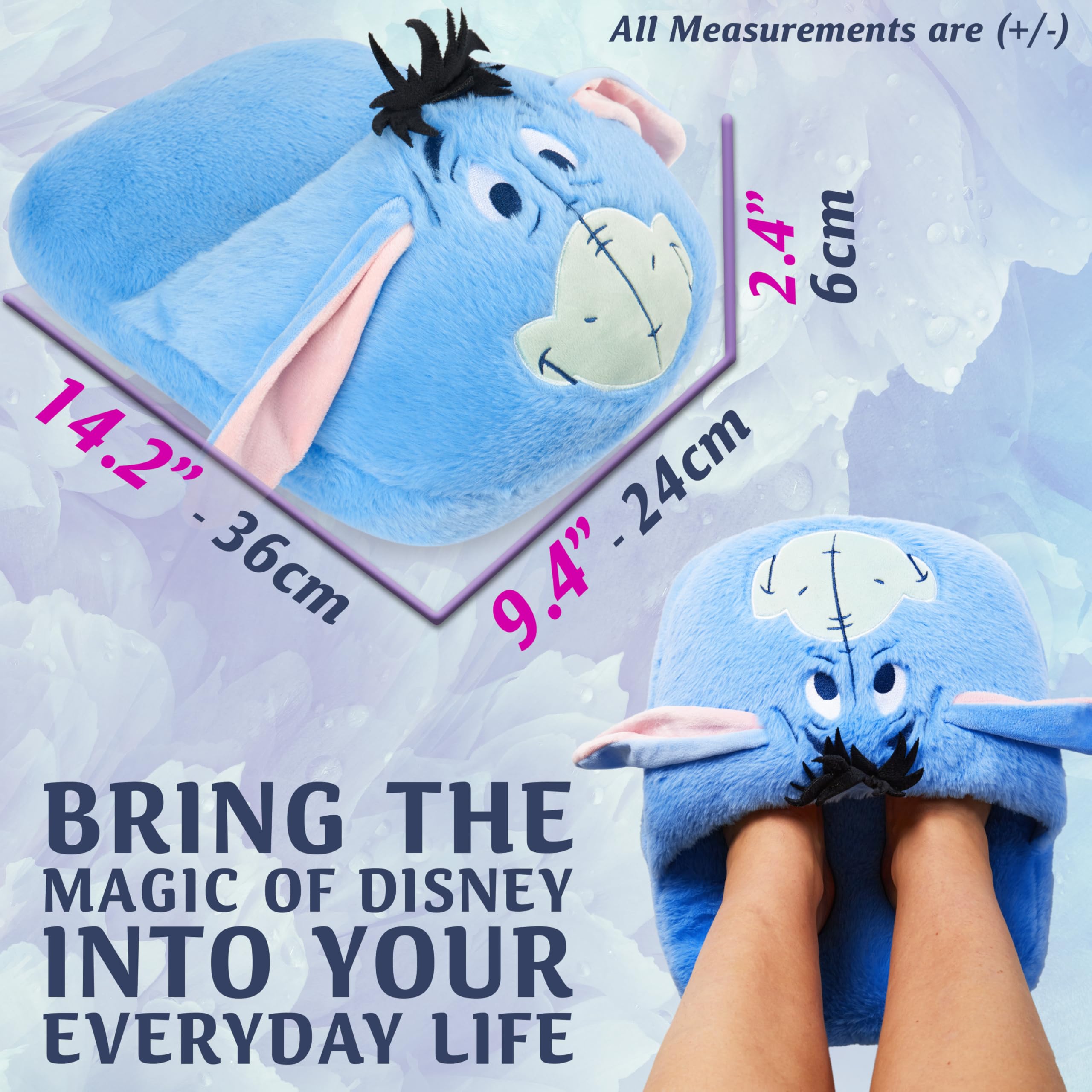 Get Trend Eeyore foot warmer in use at home for warmth on cold days