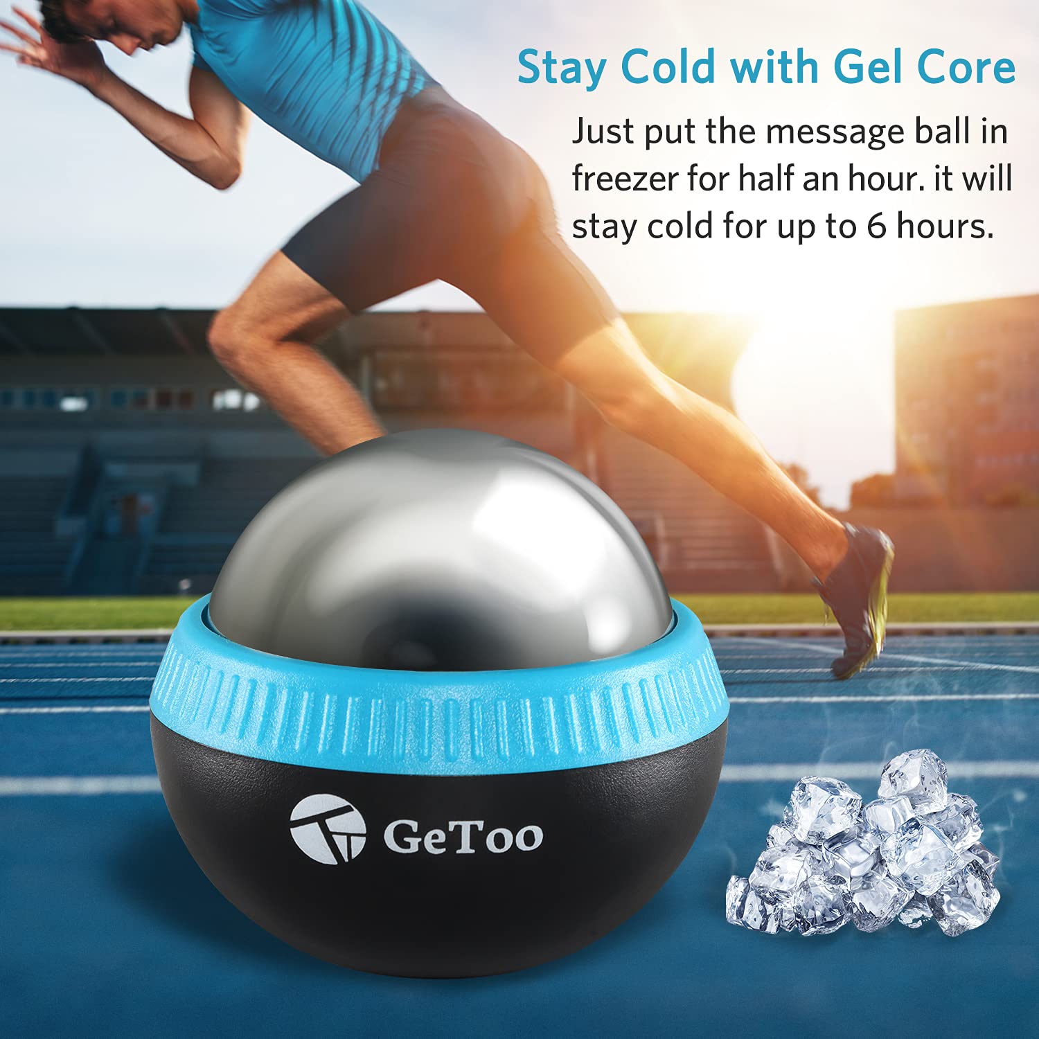 GeToo Cryosphere detachable roller ball for versatile cold and warm therapy.