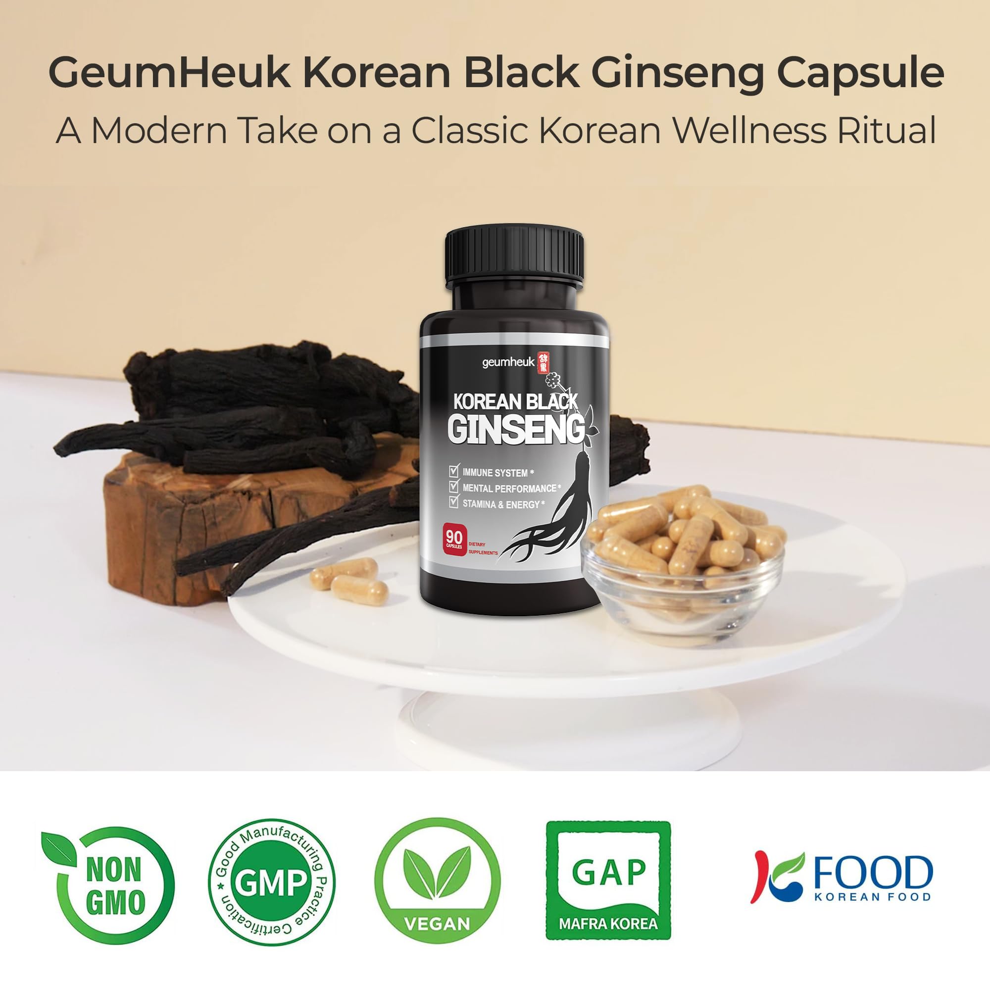 GeumHeuk energy-boosting capsules imply improved stamina during routines.
