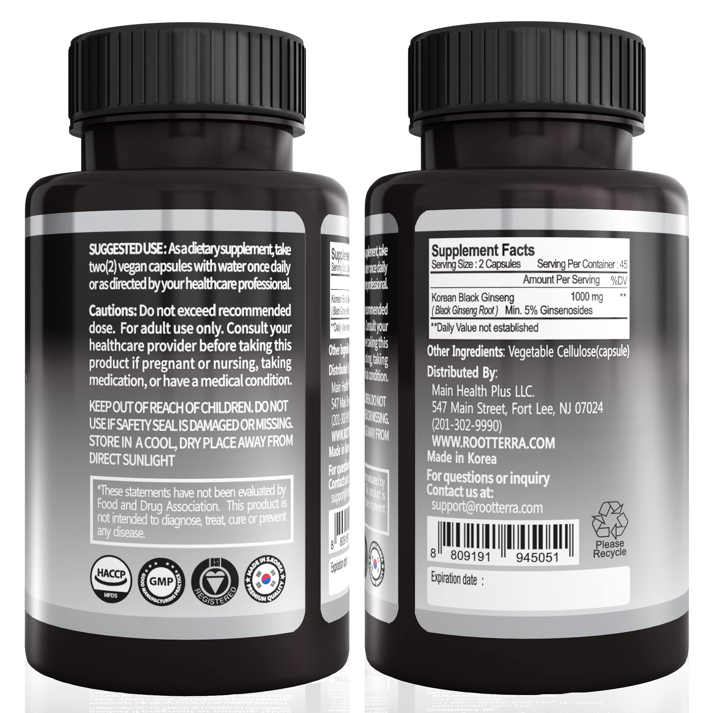 GeumHeuk vegan capsules on neutral background suggest convenient daily use.