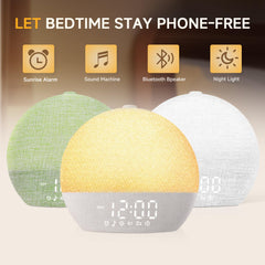 Geuuap Sunrise Clock showing dawn light transition for gentle wake-up